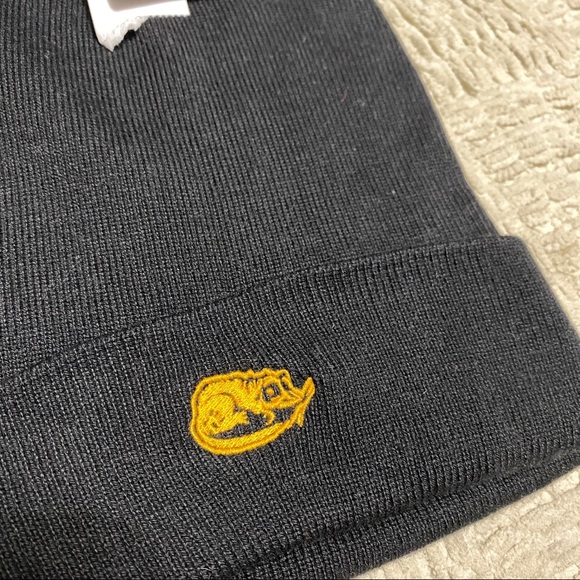 Yellow Rat Bastard NYC Skull Cap Beanie Hat Adult One Size Black NWT New York - Picture 2 of 6